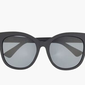 Quay Australia It's My Way Oversized Cat Eye Sunglasses- Black/Smoke